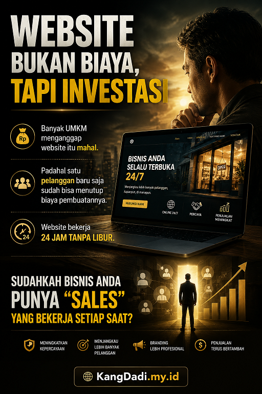 Website Bukan Biaya, Tapi Investasi