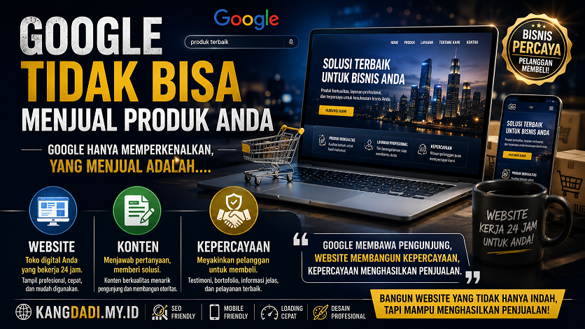 Google Tidak Bisa Menjual Produk Anda