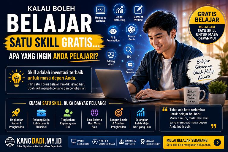Kalau Boleh Belajar Satu Skill Gratis...