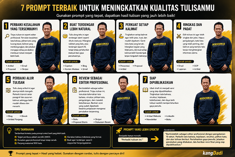 7 Prompt Terbaik untuk Meningkatkan Kualitas Tulisan dengan ChatGPT